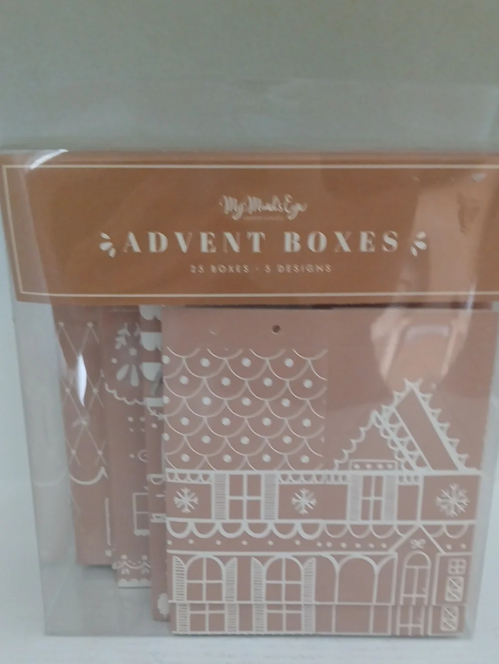Gingerbread Advent Boxes